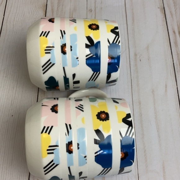 Starbucks Sakura Cherry Blossom Banded 12oz Mug Set of 2 Rare Collectible Floral - Picture 15 of 16